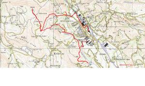 Srckova pot zemljevid